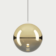 Glas-Pendelleuchte Random Solo von Lodes in goldfarbenem Glas