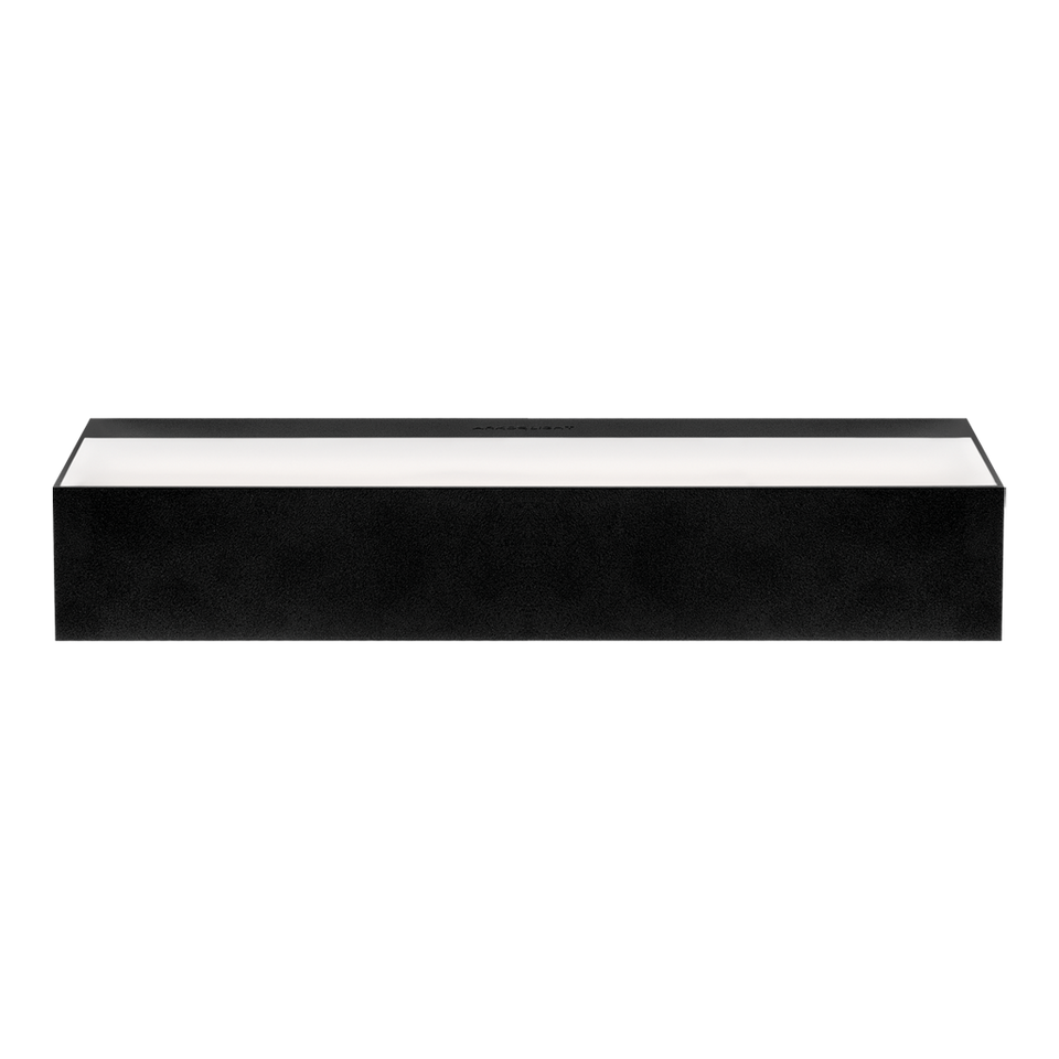 Arkoslight, Wandleuchte Rec Double, Schwarz, hochwertige Wandbeleuchtung