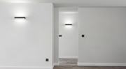 Arkoslight, Wandleuchte Rec Double, Schwarz Raumbild, moderne Lichtlösung