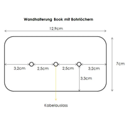 Sonluce, Wandleuchte Book, Wandhalterung Skizze, professionelle Lichtplanung