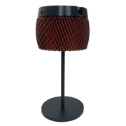 Solar-Tischlampe Lolie mit buntem Lampenschirm