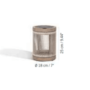 Solarleuchte Rop & Strip mit Beleuchtungseffekt bei Nacht