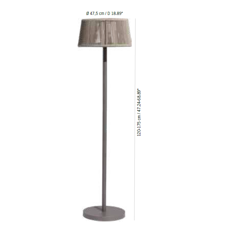 Solar Stehleuchte Rod & Strip