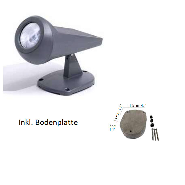 Lampe solaire de sol Oje