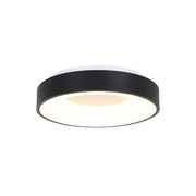 Steinhauer, Deckenleuchte Teina, Schwarz 38cm, moderne Deckenbeleuchtung
