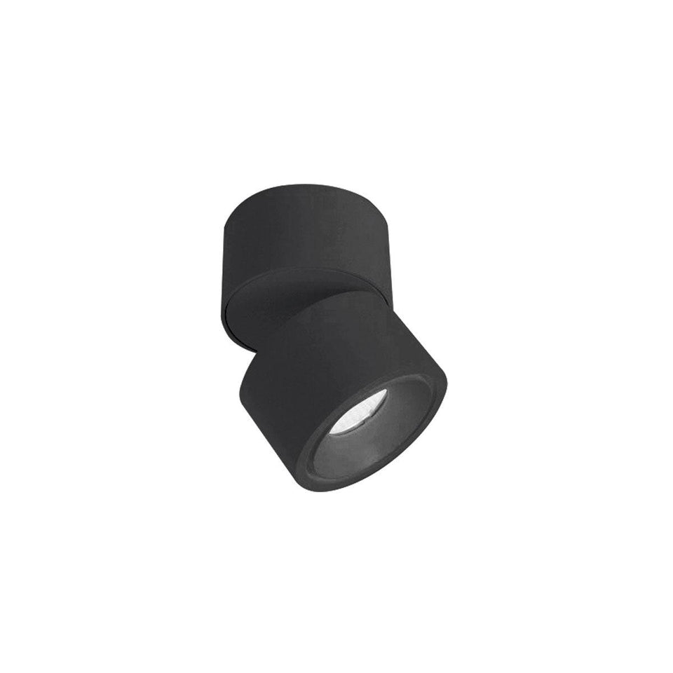 Sonluce, Aufbaustrahler Luca Mini 1-flammig, Schwarz, moderner Aufbaustrahler