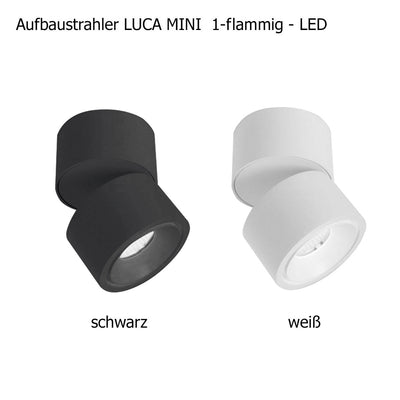 Surface-mounted spotlight LUCA MINI 1-bulb