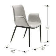 Sowa-Stuhl – modernes Sitzmöbel mit Maßen 62x67x86 cm