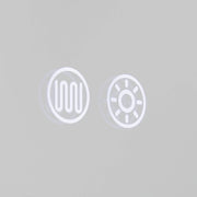 Orion, Spiegel Blacklight, Detail, moderne Spiegelbeleuchtung