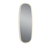 Mirrors&More, Spiegel Diana Oval, Gold Detail, moderne Spiegelbeleuchtung