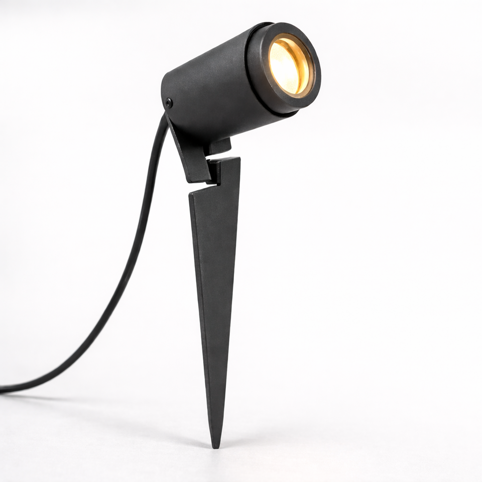 Nexolight, Spießstrahler Spica, Anthrazit, hochwertige Außenbeleuchtung
