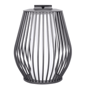 Les Jardins, Solar-Standleuchte Mandaley, Grau 55cm, moderne Solarleuchte