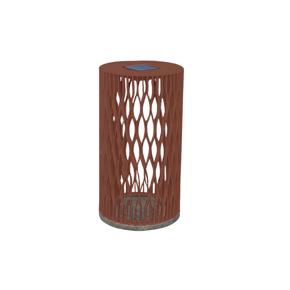 Solar-Standleuchte Cadix aus Holz mit Solarzelle