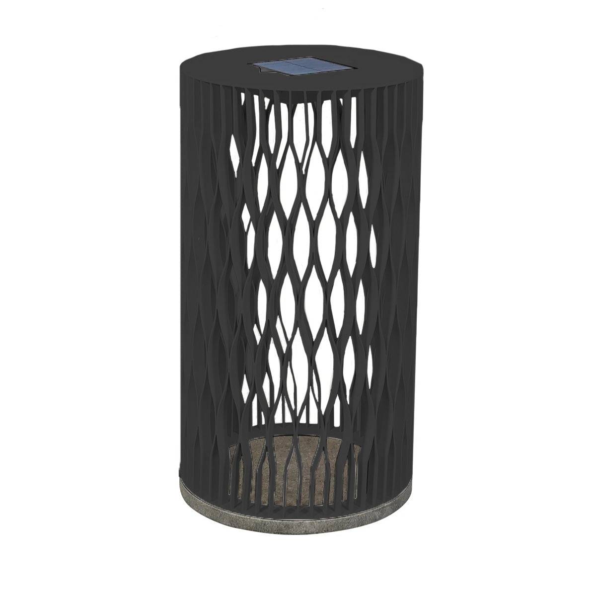 Les Jardins Solar-Standleuchte Cadix, klein, 50cm, schwarz, Vorderansicht