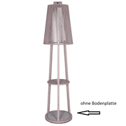 Solar-Stehleuchte Teka ohne Bodenplatte, stilvoll