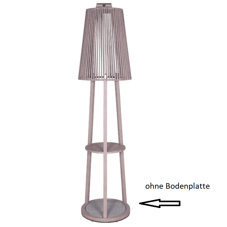 Solar-Stehleuchte Teka ohne Bodenplatte, stilvoll