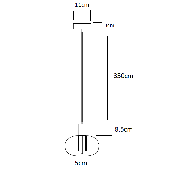 Lampe suspendue Tessi