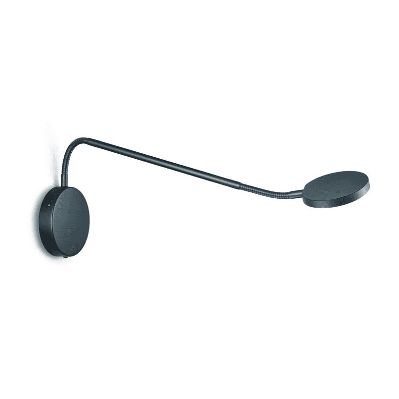 Thea Wandleuchte Flexarm, schwarze Ausführung, eckiges Design, eckige Leuchte, eckige Wandleuchte, moderne Beleuchtung