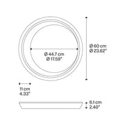 Lodes, Deckenleuchte Tidal, 60cm, Skizze