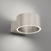 Wandleuchte Clipse in silber mit Up/Down-Licht, modernes Design