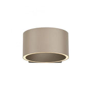 Wandleuchte Clipse in beige mit Up/Down-Licht, minimalistisches Design