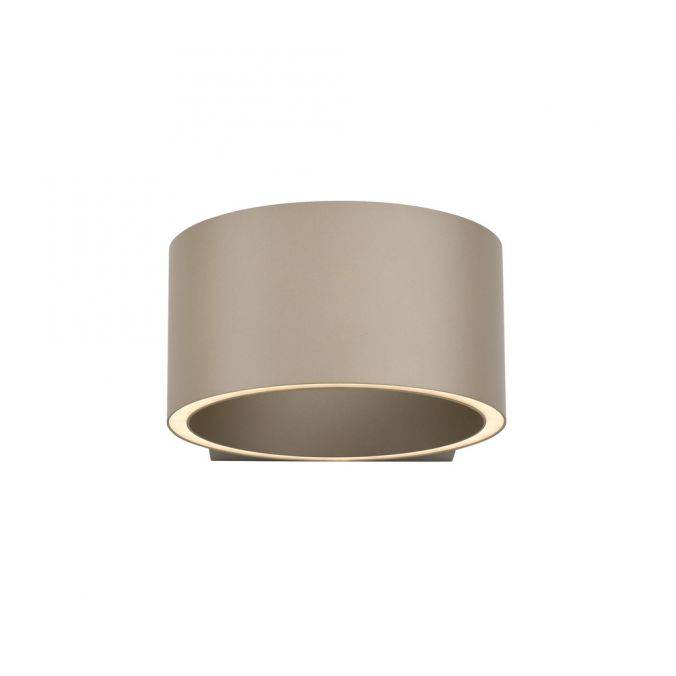 Wandleuchte Clipse in beige mit Up/Down-Licht, minimalistisches Design