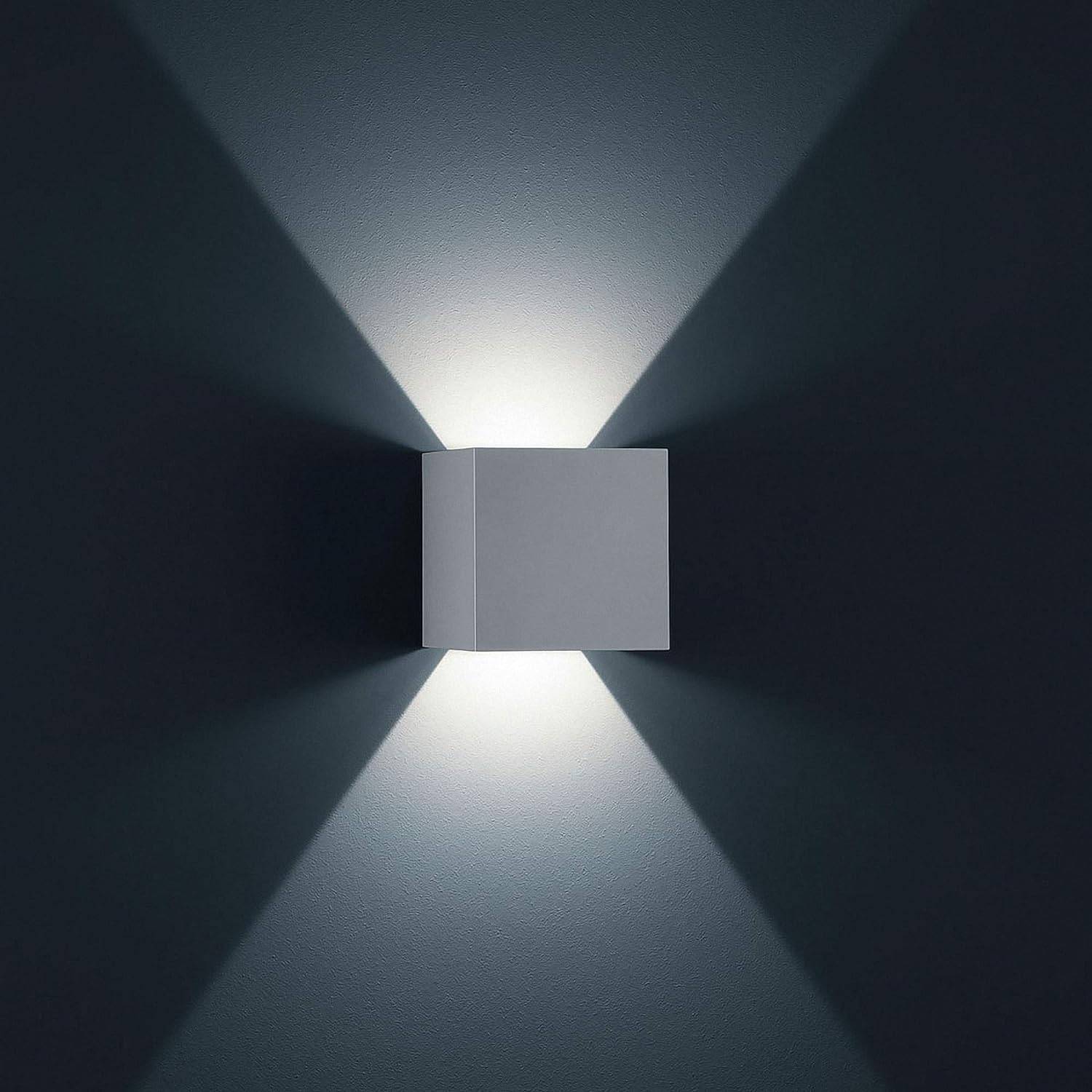 Sonluce, Wandleuchte Bico XXL, Grau, moderne Lichtlösung