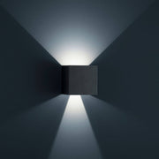 Sonluce, Wandleuchte Bico XXL, Schwarz, stilvolle Außenbeleuchtung