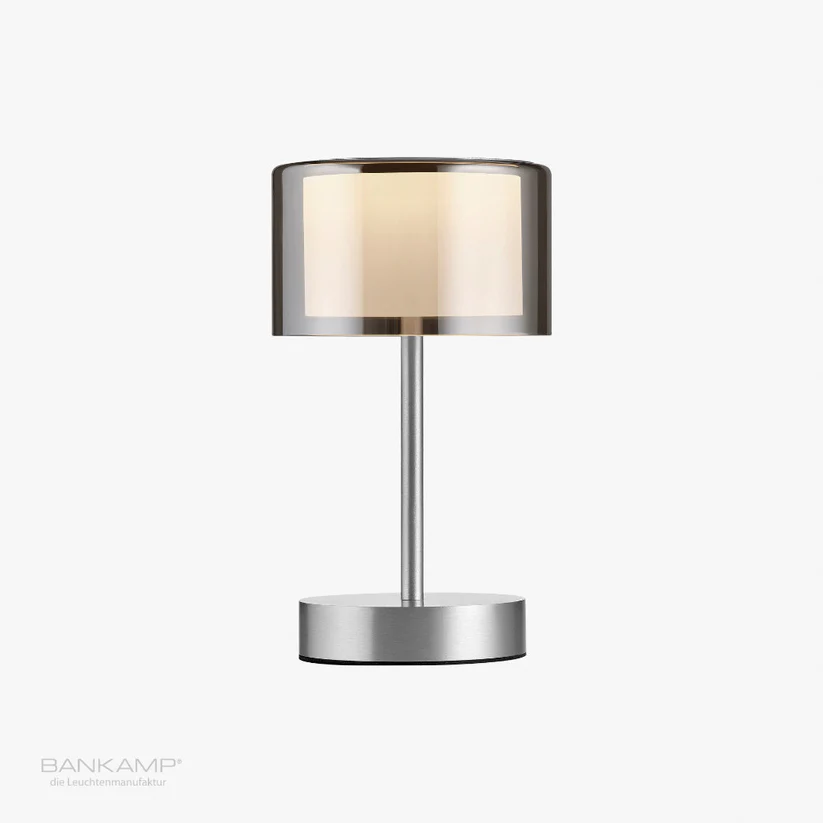 Bankamp, Akku Tischleuchte, Aluminium, Vorderansicht