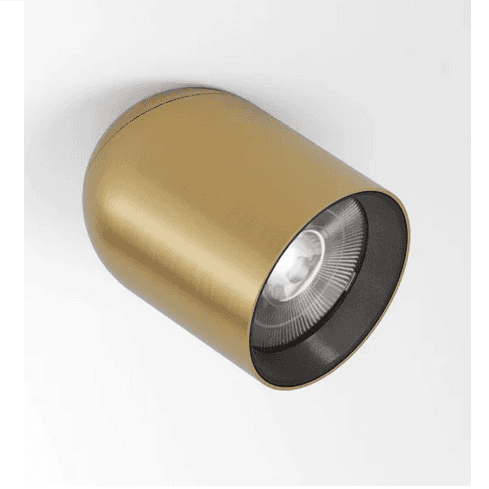 Obin Aufbaustrahler, schwenkbar, gold, stilvoll