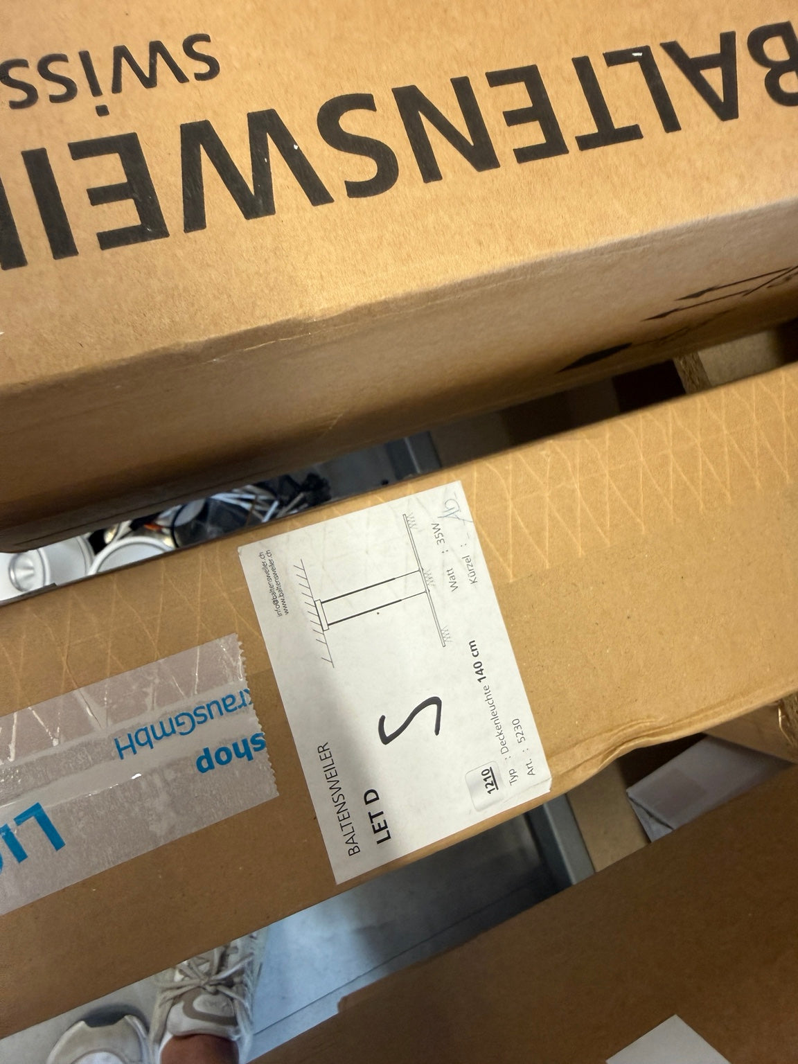 Originalkarton Baltensweiler LET D 140 Artikel 5230