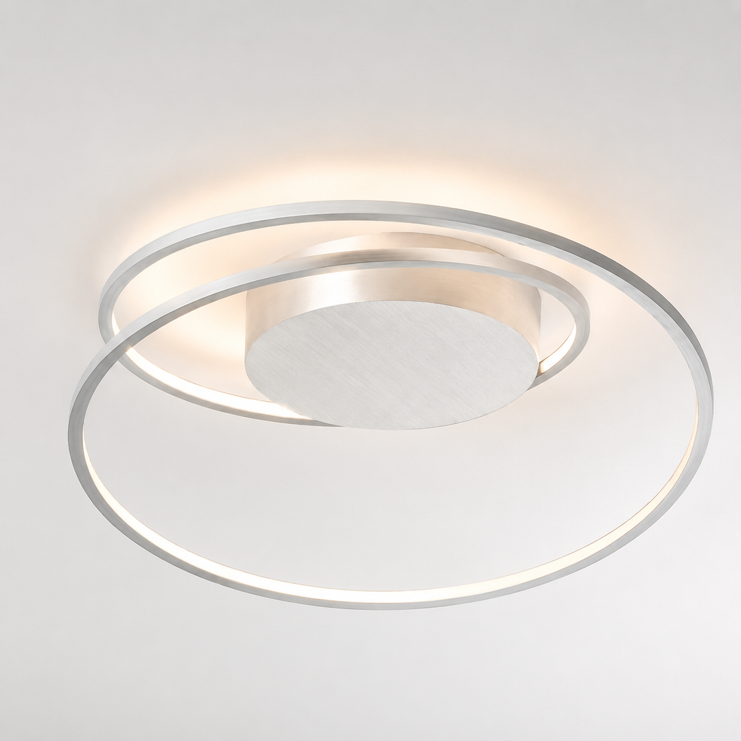Bopp AT Spirale LED-Deckenleuchte Aluminium – Dim-to-Warm