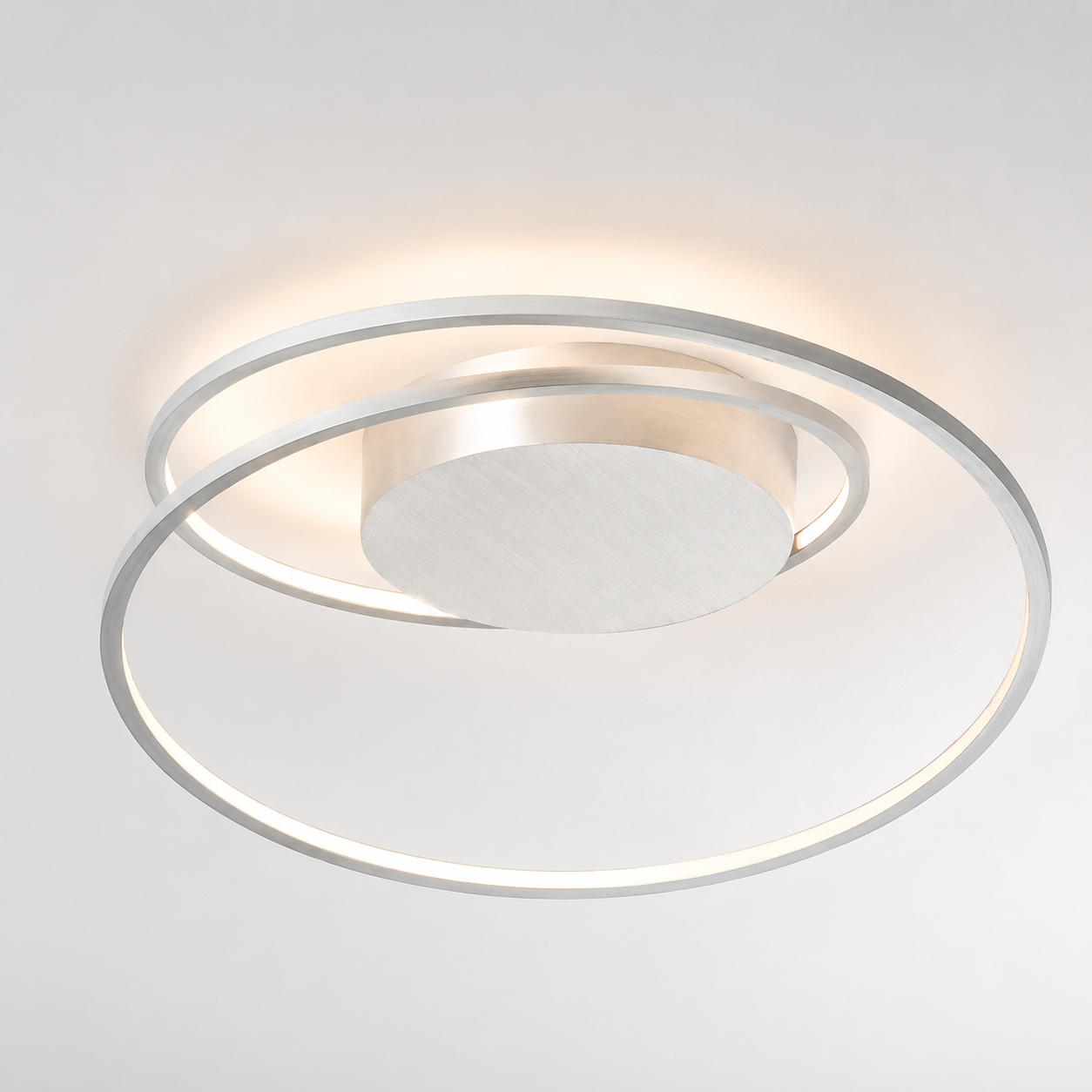 Bopp AT Spirale LED-Deckenleuchte Aluminium – Dim-to-Warm