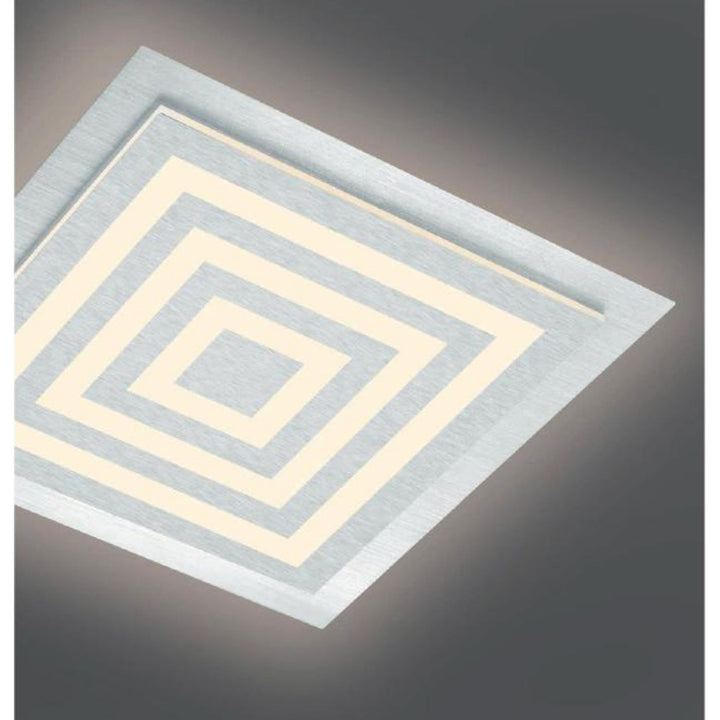 LED-Deckenleuchte Bopp Athos quadratisch – Aluminium