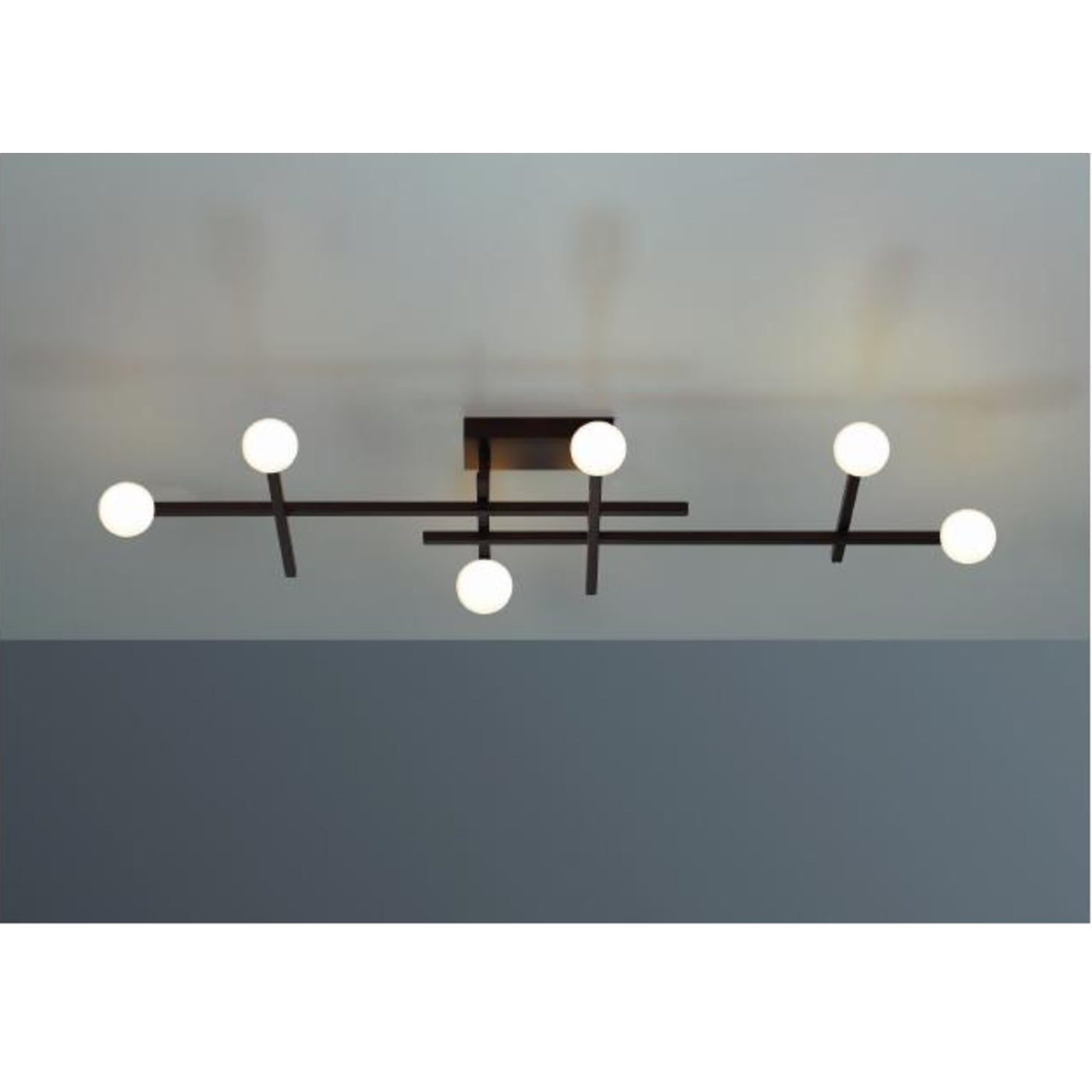 LED-Deckenleuchte Cross von Bopp – Schwarz