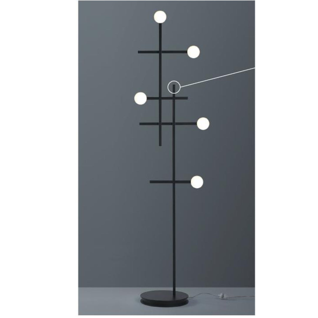 LED-Stehleuchte Cross von Bopp – Schwarz