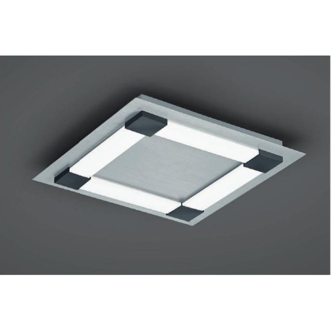 LED-Deckenleuchte Bopp Plain 48 × 48 cm – Anthrazit-Aluminium