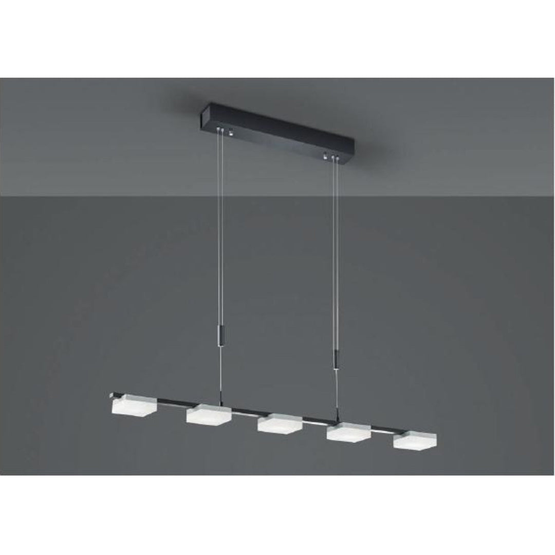 LED-Pendelleuchte Bopp Quad 84 cm – Schwarz