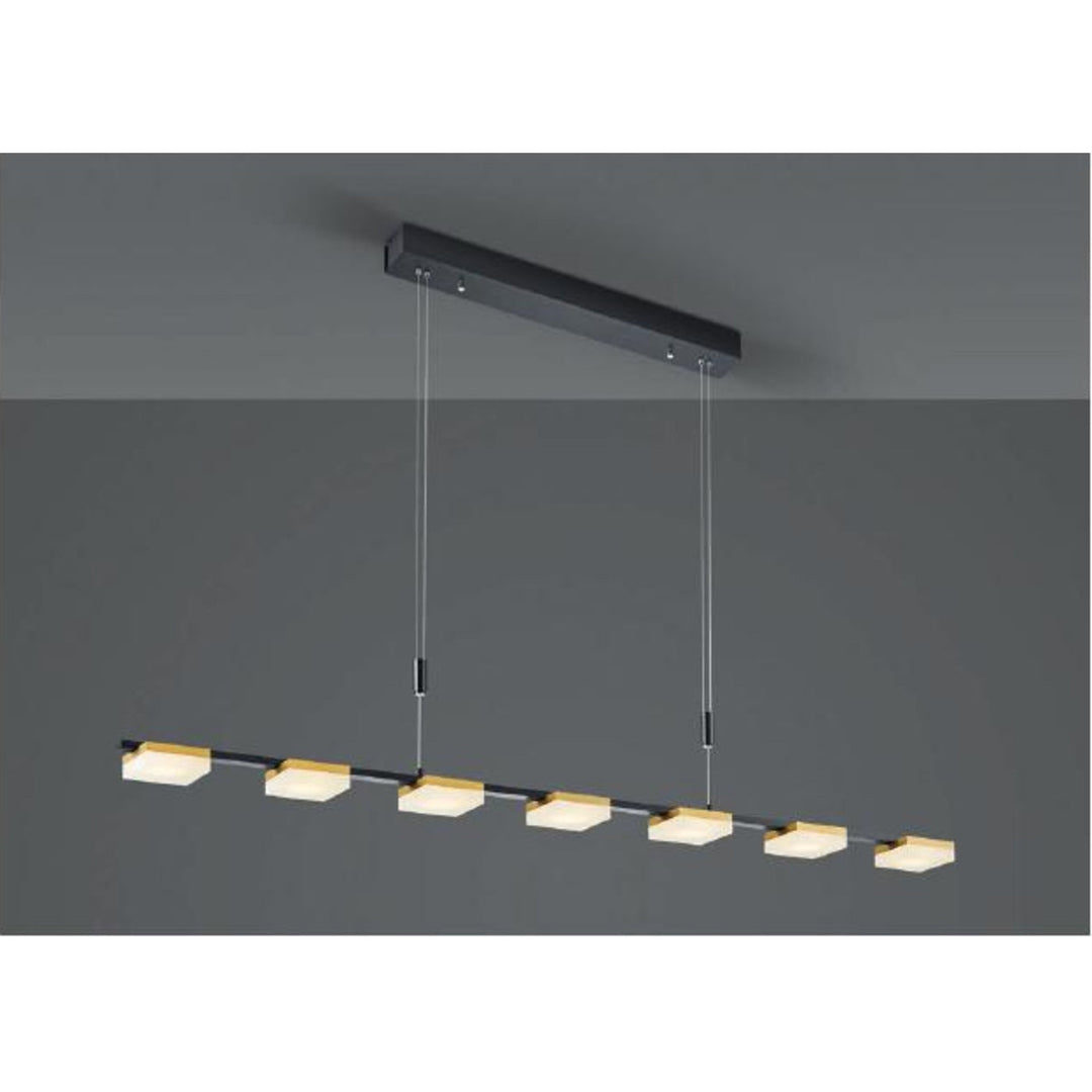 LED-Pendelleuchte Bopp Quad 120 cm – Schwarz
