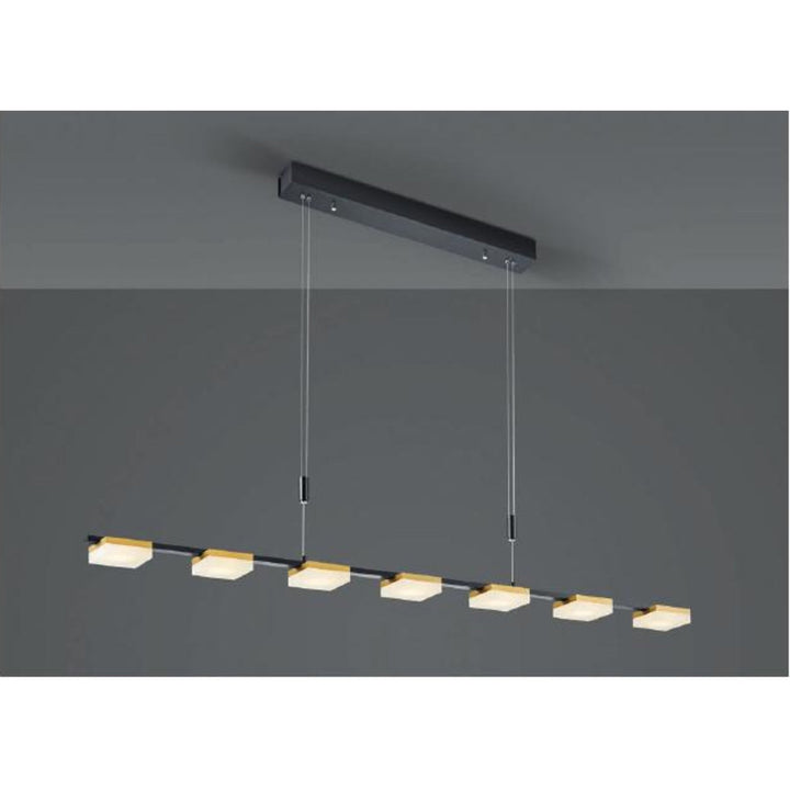 LED-Pendelleuchte Bopp Quad 120 cm – Schwarz