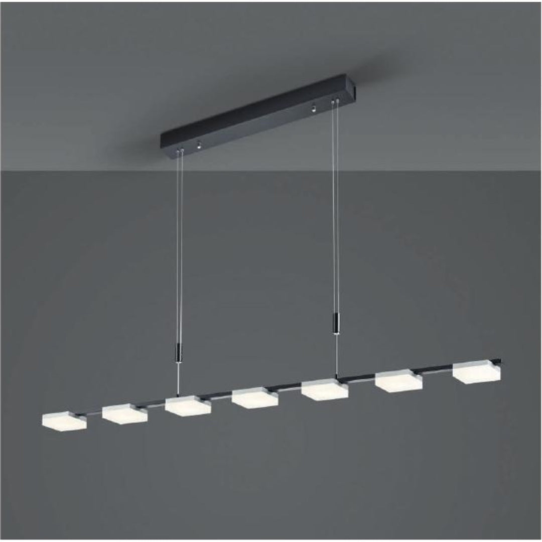 LED-Pendelleuchte Bopp Quad 120 cm – Schwarz-Gold