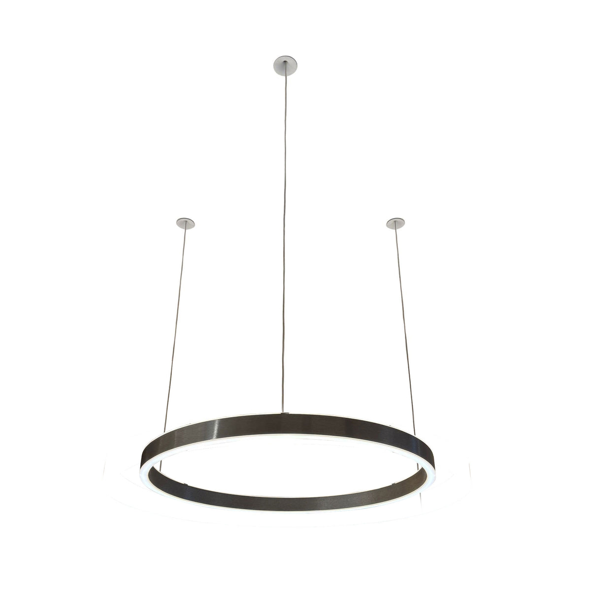 Braga, Pendelleuchte Loop 24V, 40cm Gunmetal, moderne Pendelleuchte