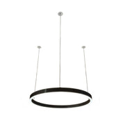 Braga, Pendelleuchte Loop 24V, 40cm Schwarz, moderne Esstischbeleuchtung