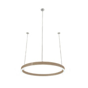 Braga, Pendelleuchte Loop 24V, 40cm Taupe, hochwertige Raumbeleuchtung