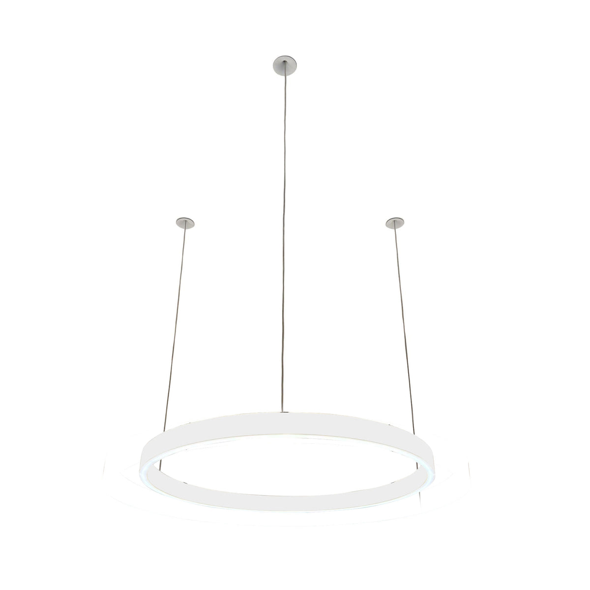 Braga, Pendelleuchte Loop 24V, 40cm Weiss, moderne Pendelleuchte
