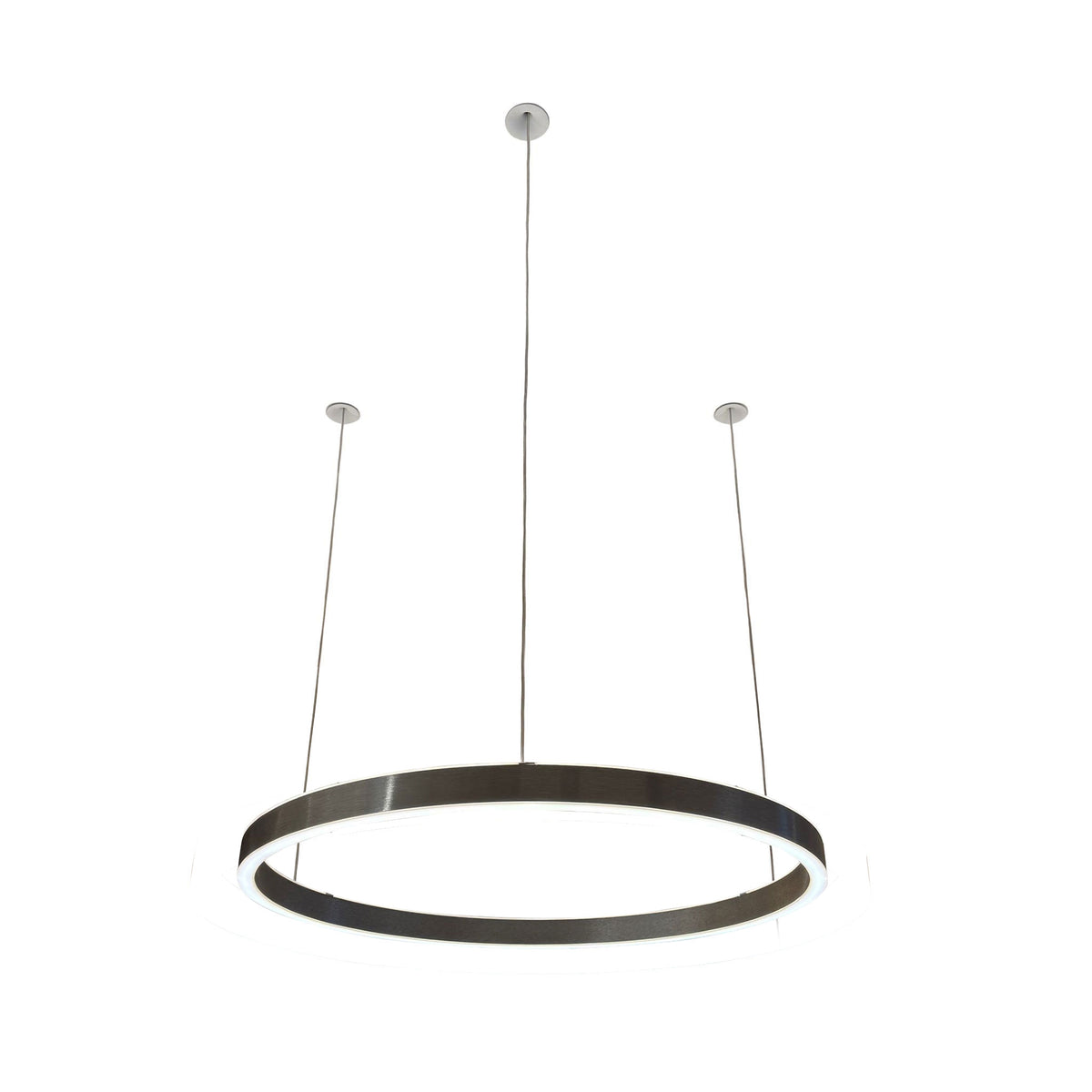 Braga, Pendelleuchte Loop 24V, 50cm Gunmetal, moderne Pendelleuchte