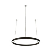 Braga, Pendelleuchte Loop 24V, 50cm Schwarz, moderne Lichtlösung