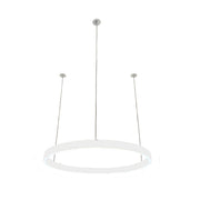 Braga, Pendelleuchte Loop 24V, 50cm Weiss, stilvolle Esstischbeleuchtung