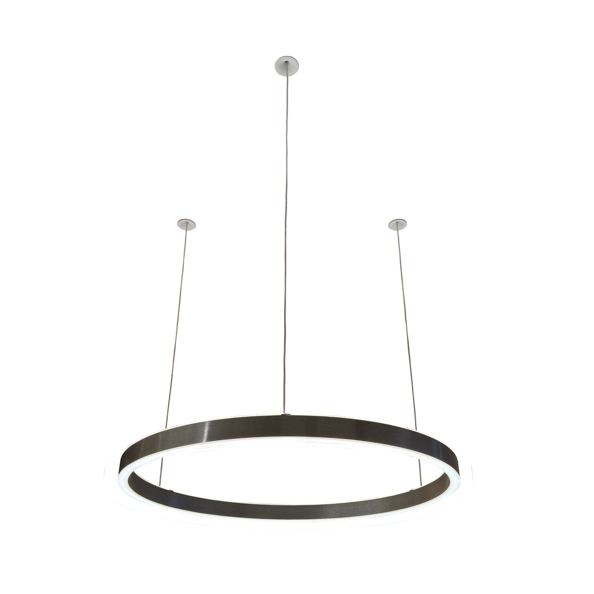 Braga, Pendelleuchte Loop 24V, 60cm Gunmetal, moderne Lichtlösung