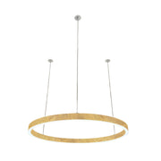 Braga, Pendelleuchte Loop 24V, 75cm Blattgold, hochwertige Raumbeleuchtung